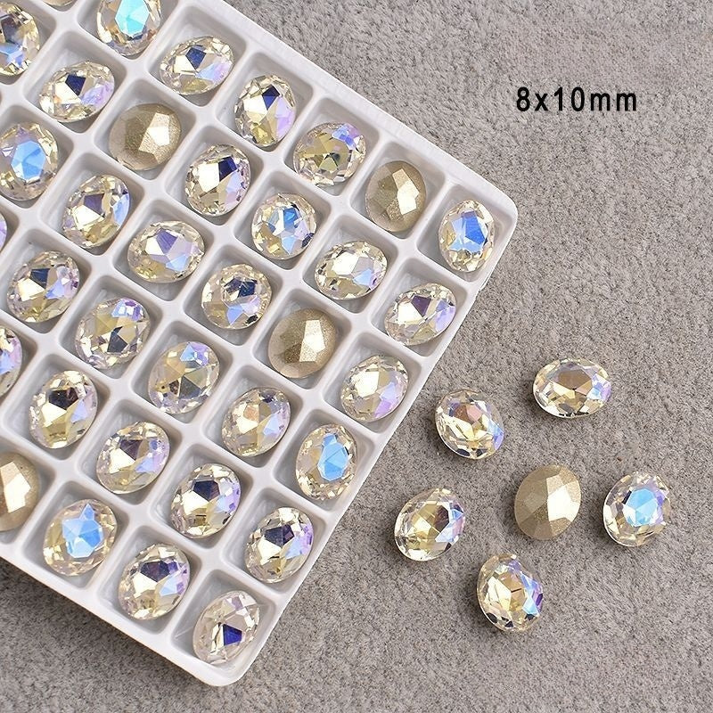 Manicure Pigeon Egg Diamond 8*10MM