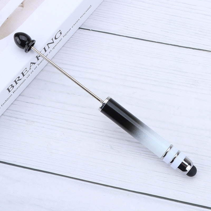 Gradient Color Touchscreen Dual-purpose Beaded Pen
