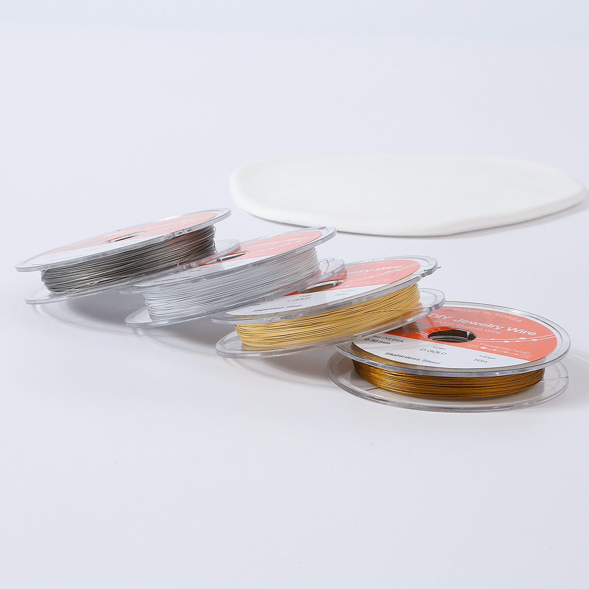 Gold wire flexible wire color preservation DIY jewelry 7 strands 304 stainless steel wire