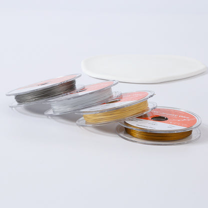 Gold wire flexible wire color preservation DIY jewelry 7 strands 304 stainless steel wire