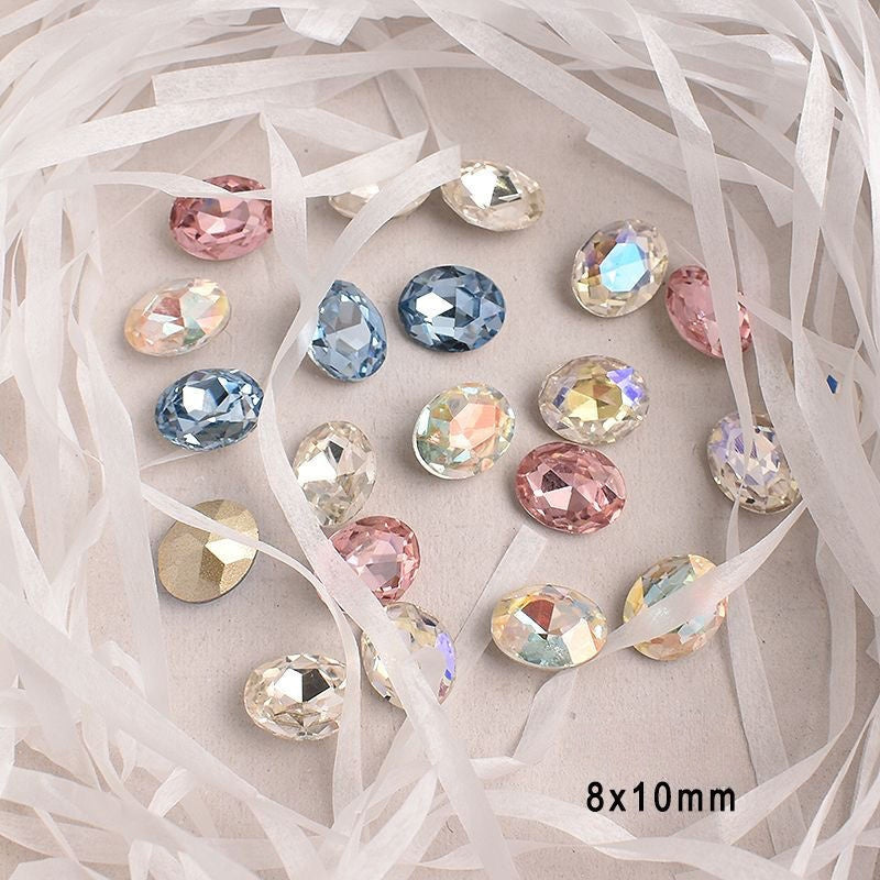 Manicure Pigeon Egg Diamond 8*10MM