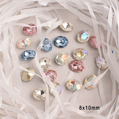 Manicure Pigeon Egg Diamond 8*10MM