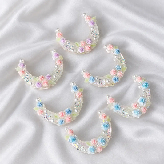 Hand Painted Luminous Moon Bead | UU Studio