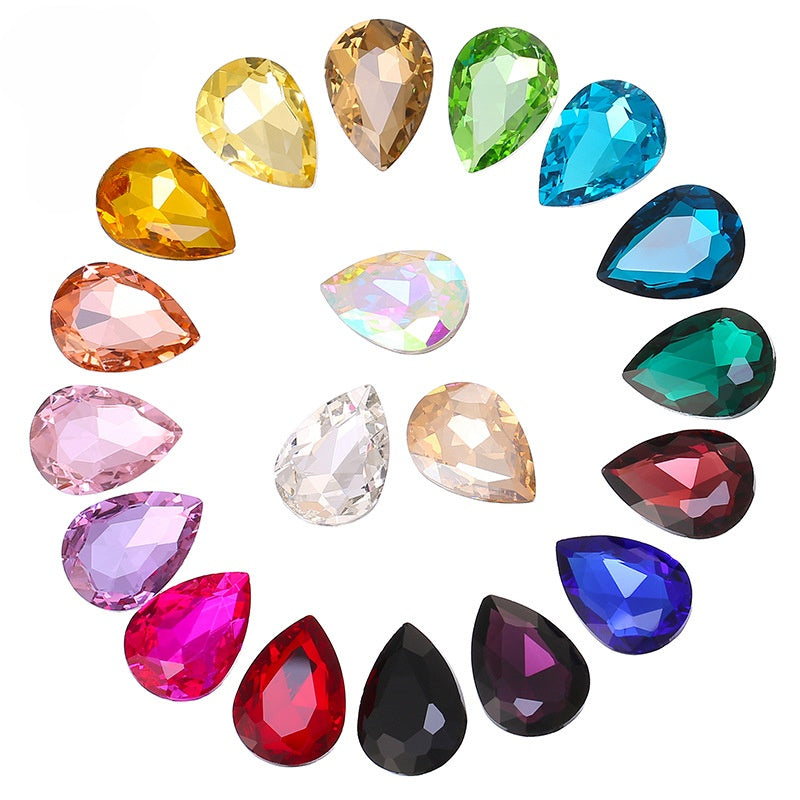 Teardrop-shaped Pointed-bottom Irregular-shaped Diamond