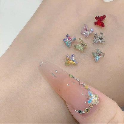 Nail Mini Butterfly Crystal Diamond