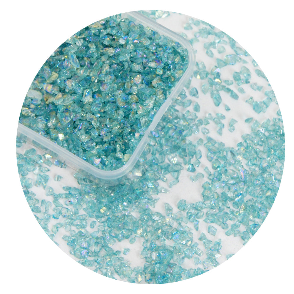 Blue Series AB Rainbow Nail Art Stones