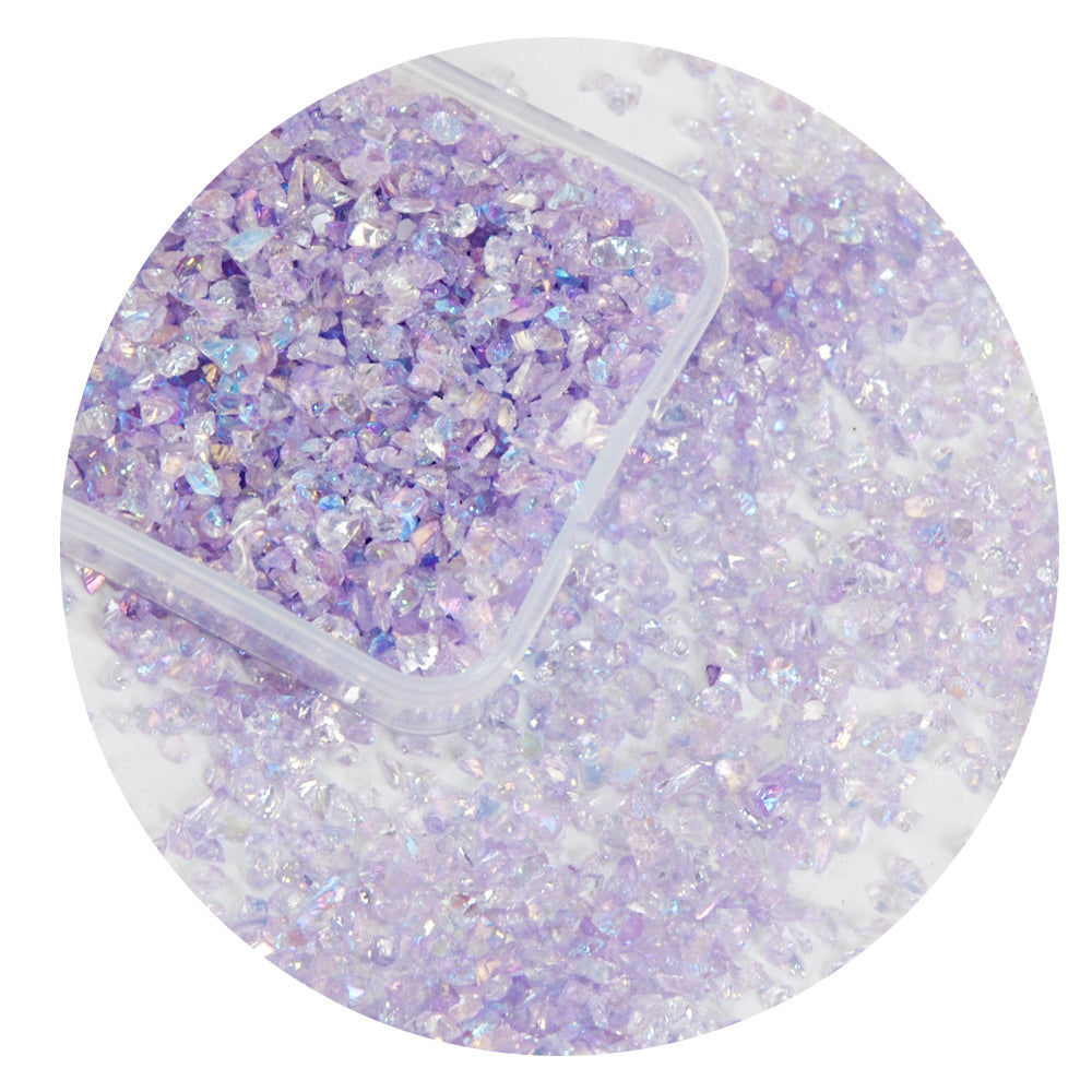 Purple Series AB Rainbow Nail Art Stones