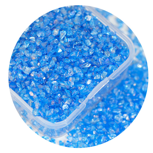 Blue Series AB Rainbow Nail Art Stones