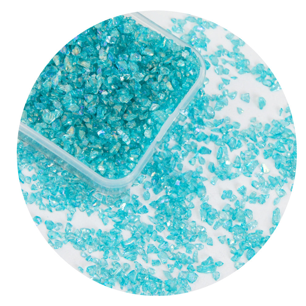 Blue Series AB Rainbow Nail Art Stones