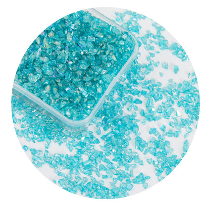 Blue Series AB Rainbow Nail Art Stones