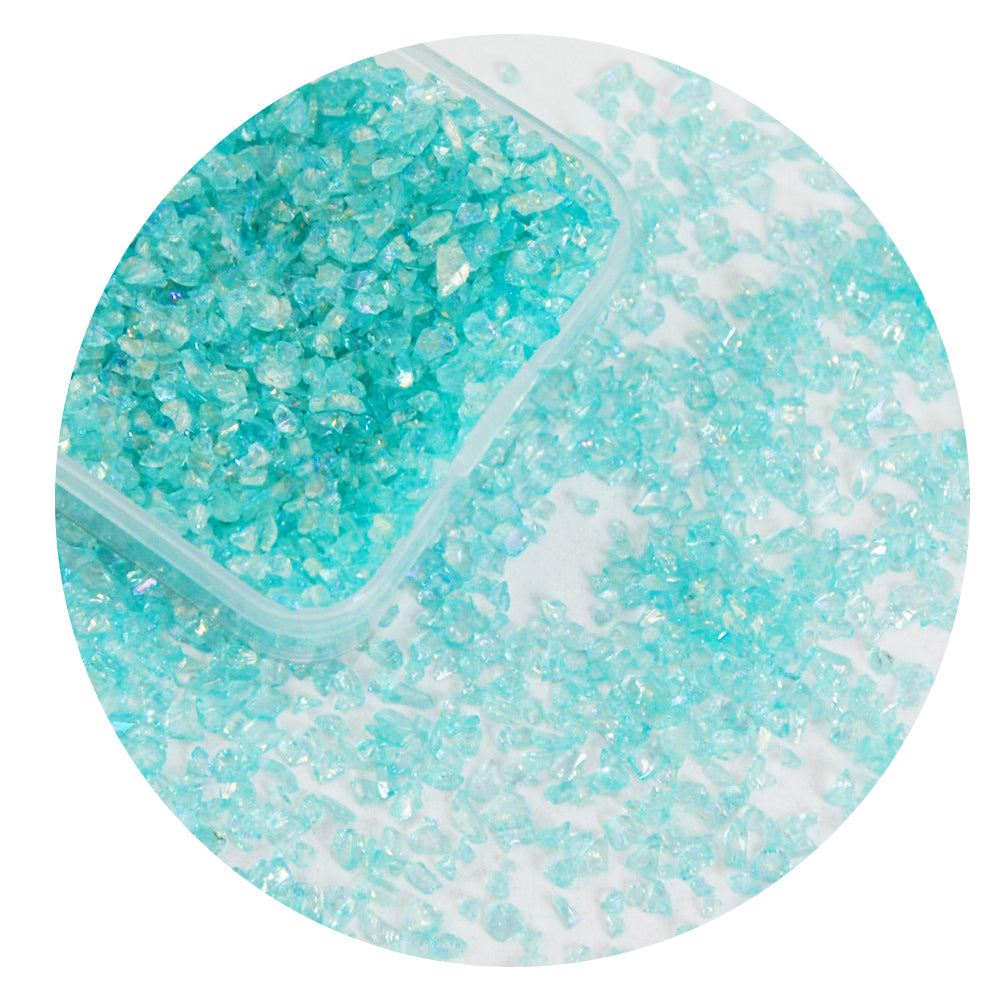 Blue Series AB Rainbow Nail Art Stones