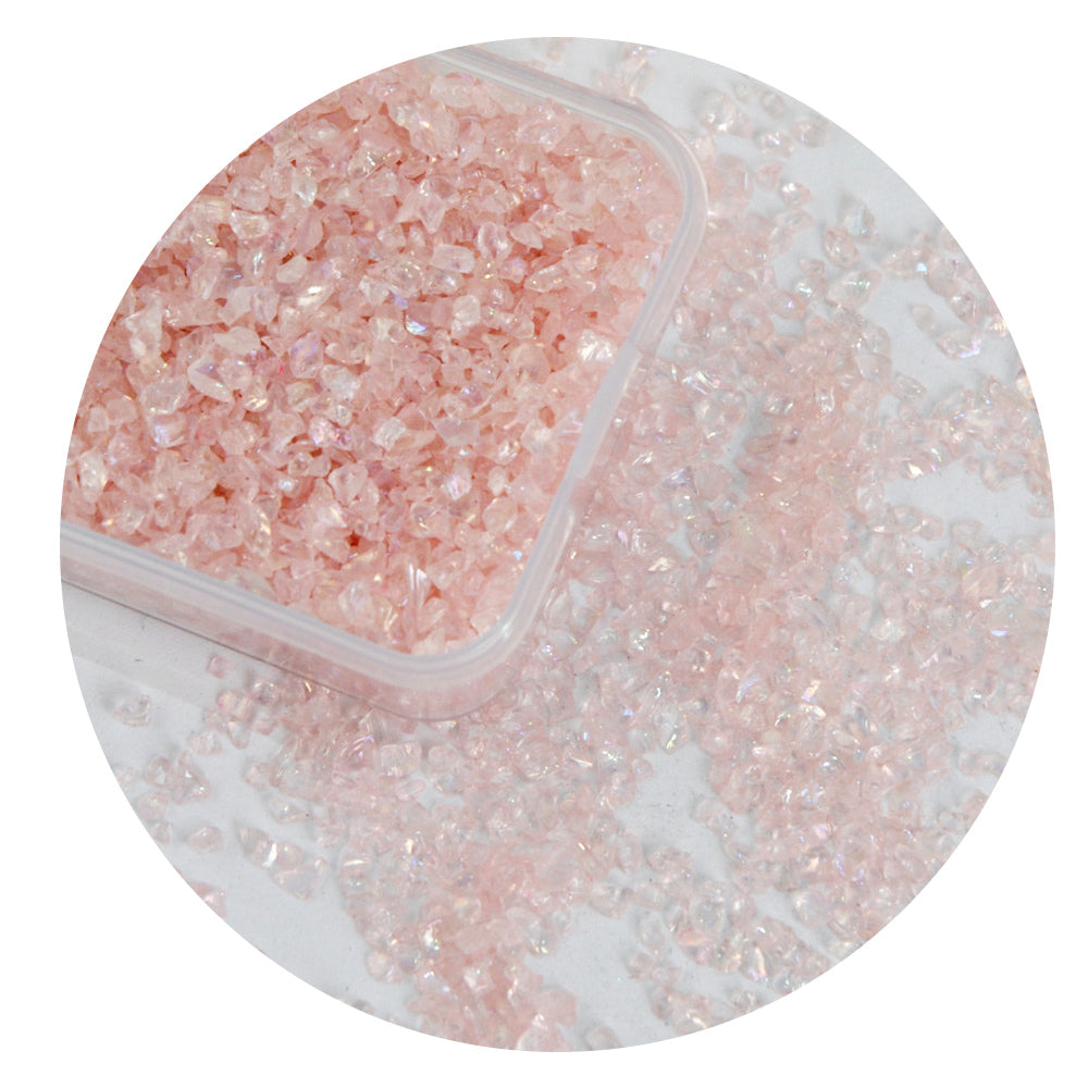 Pink Series AB Rainbow Nail Art Stones