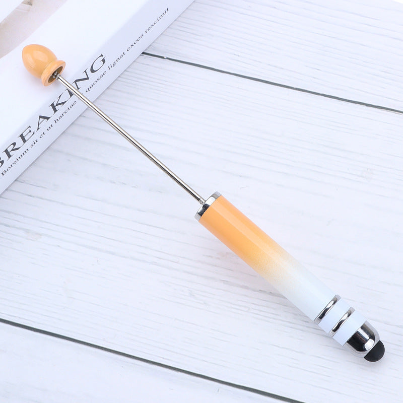 Gradient Color Touchscreen Dual-purpose Beaded Pen