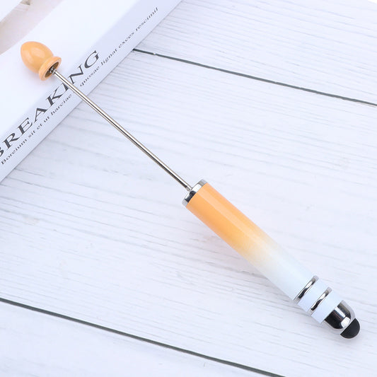 Gradient Color Touchscreen Dual-purpose Beaded Pen