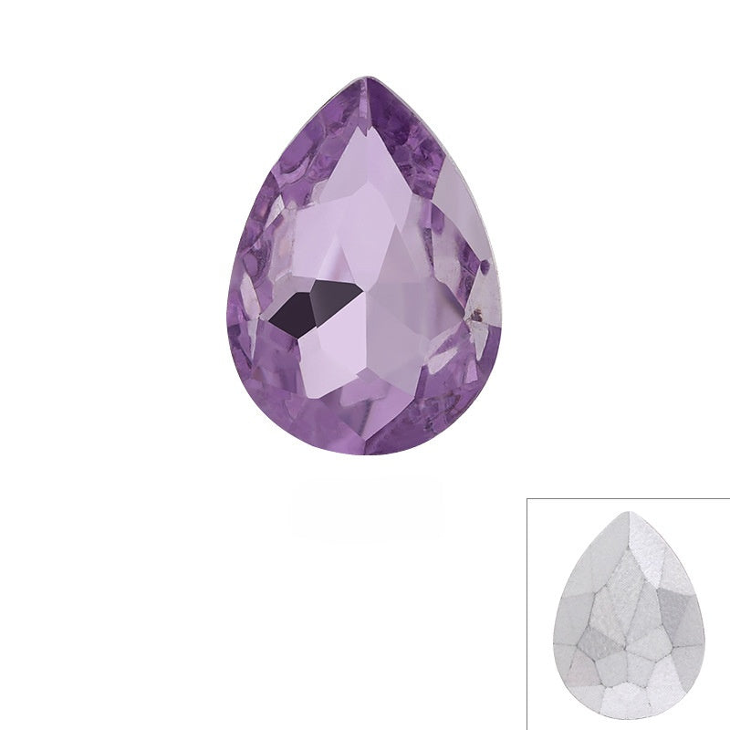 Teardrop-shaped Pointed-bottom Irregular-shaped Diamond