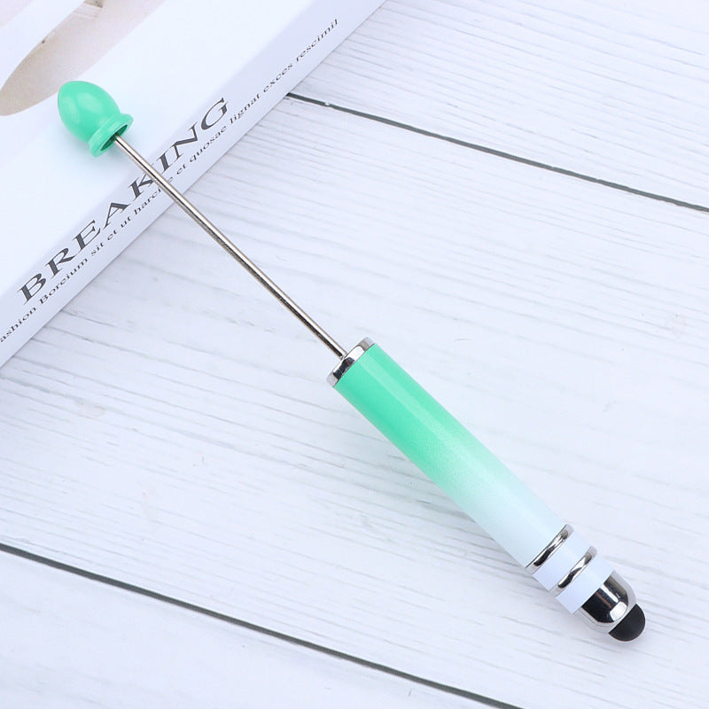 Gradient Color Touchscreen Dual-purpose Beaded Pen