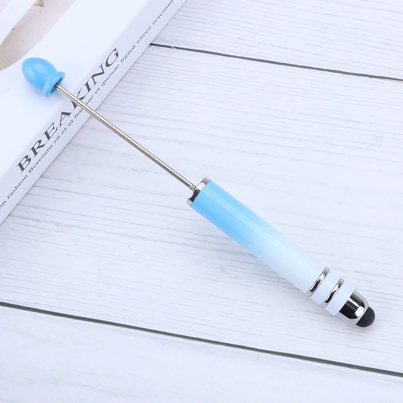 Gradient Color Touchscreen Dual-purpose Beaded Pen
