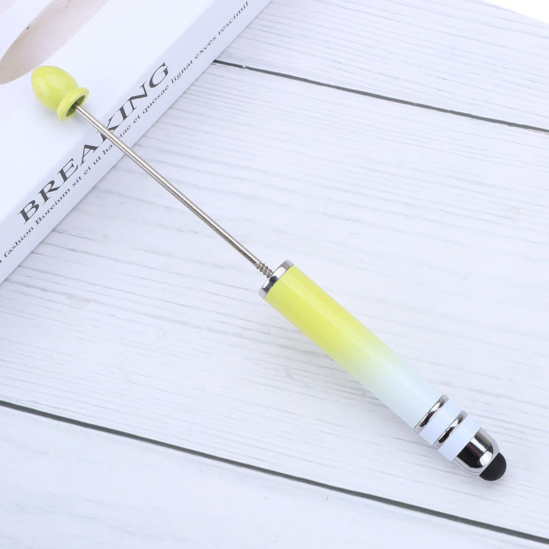Gradient Color Touchscreen Dual-purpose Beaded Pen