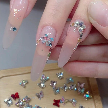 Nail Mini Butterfly Crystal Diamond