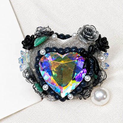 Hand Painted Heart Beads | UU Studio