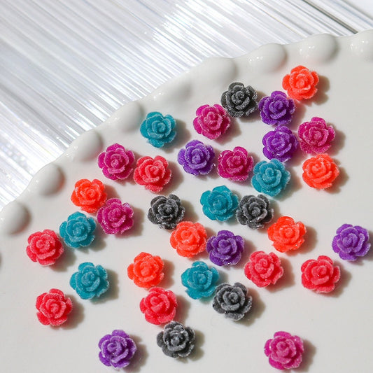 Velvet warm changing camellia nail accessoriesNew camellia nail accessories