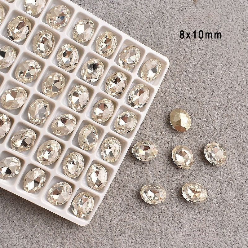 Manicure Pigeon Egg Diamond 8*10MM