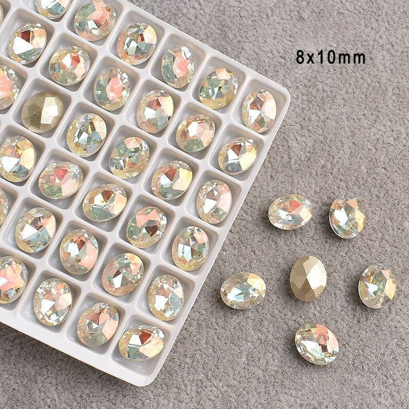 Manicure Pigeon Egg Diamond 8*10MM