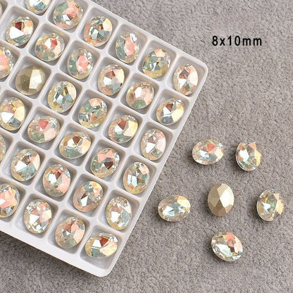 Manicure Pigeon Egg Diamond 8*10MM