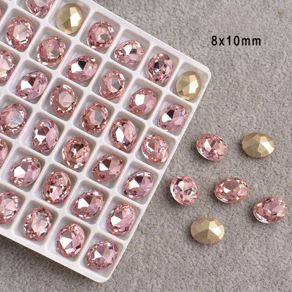 Manicure Pigeon Egg Diamond 8*10MM
