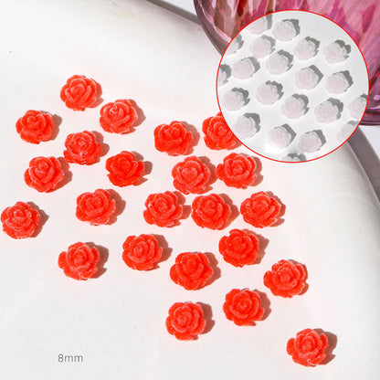 Velvet warm changing camellia nail accessoriesNew camellia nail accessories
