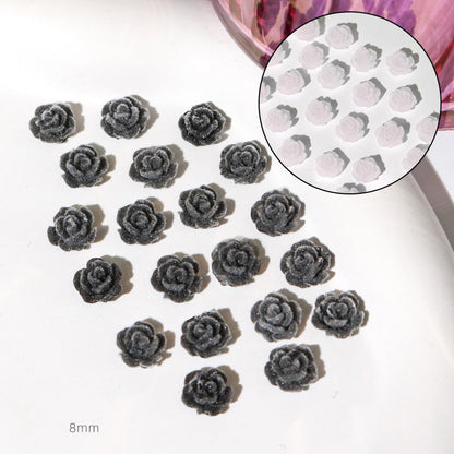 Velvet warm changing camellia nail accessoriesNew camellia nail accessories