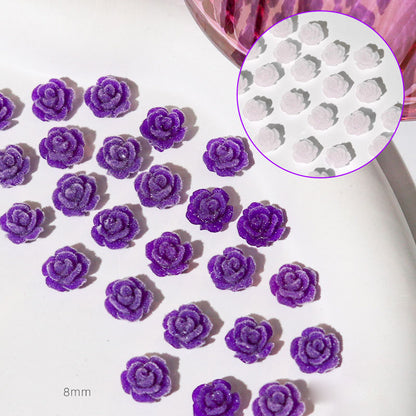 Velvet warm changing camellia nail accessoriesNew camellia nail accessories