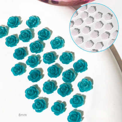 Velvet warm changing camellia nail accessoriesNew camellia nail accessories