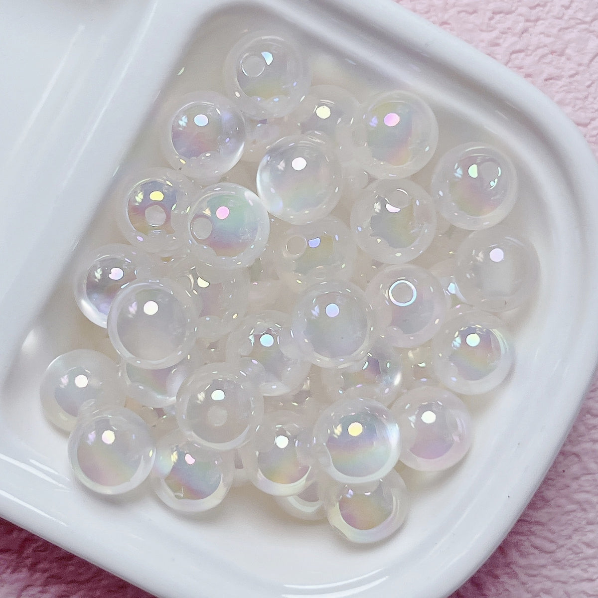 16mm UV Jelly Cat Eye Round beads