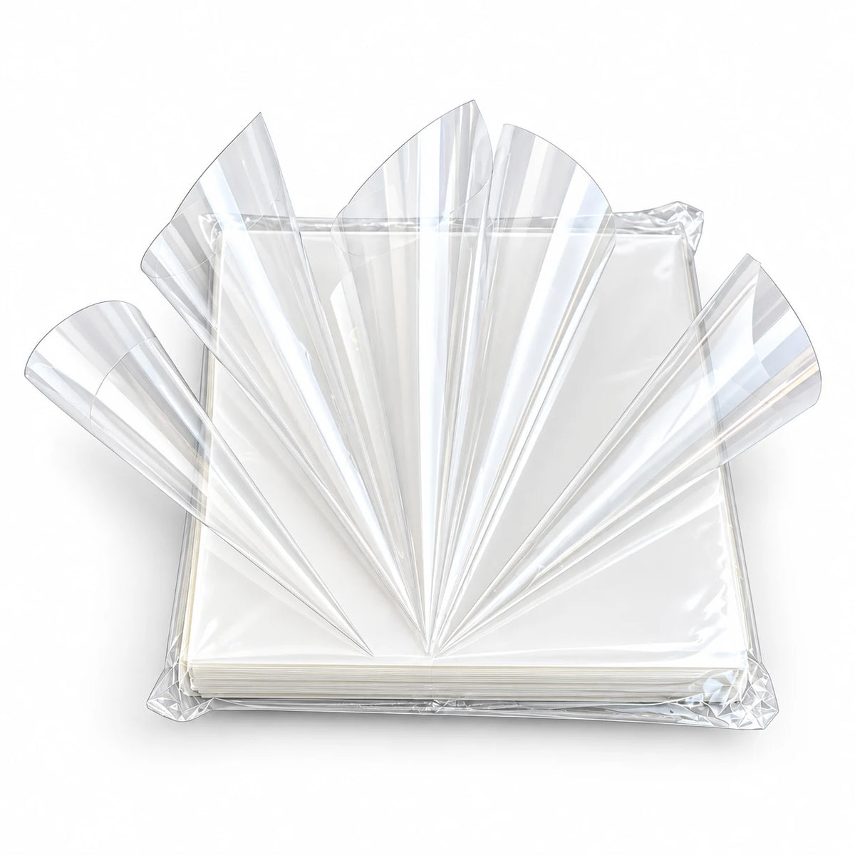 Cellophane craft sheets and clear cone bags for DIY crafts
