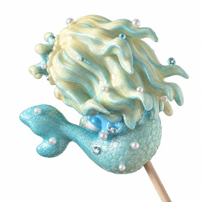 Hand Painted Mermaid Cat Figurine | UU Studio