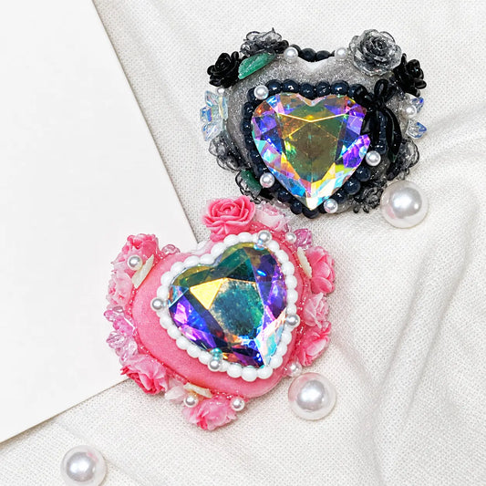 Hand Painted Heart Beads | UU Studio