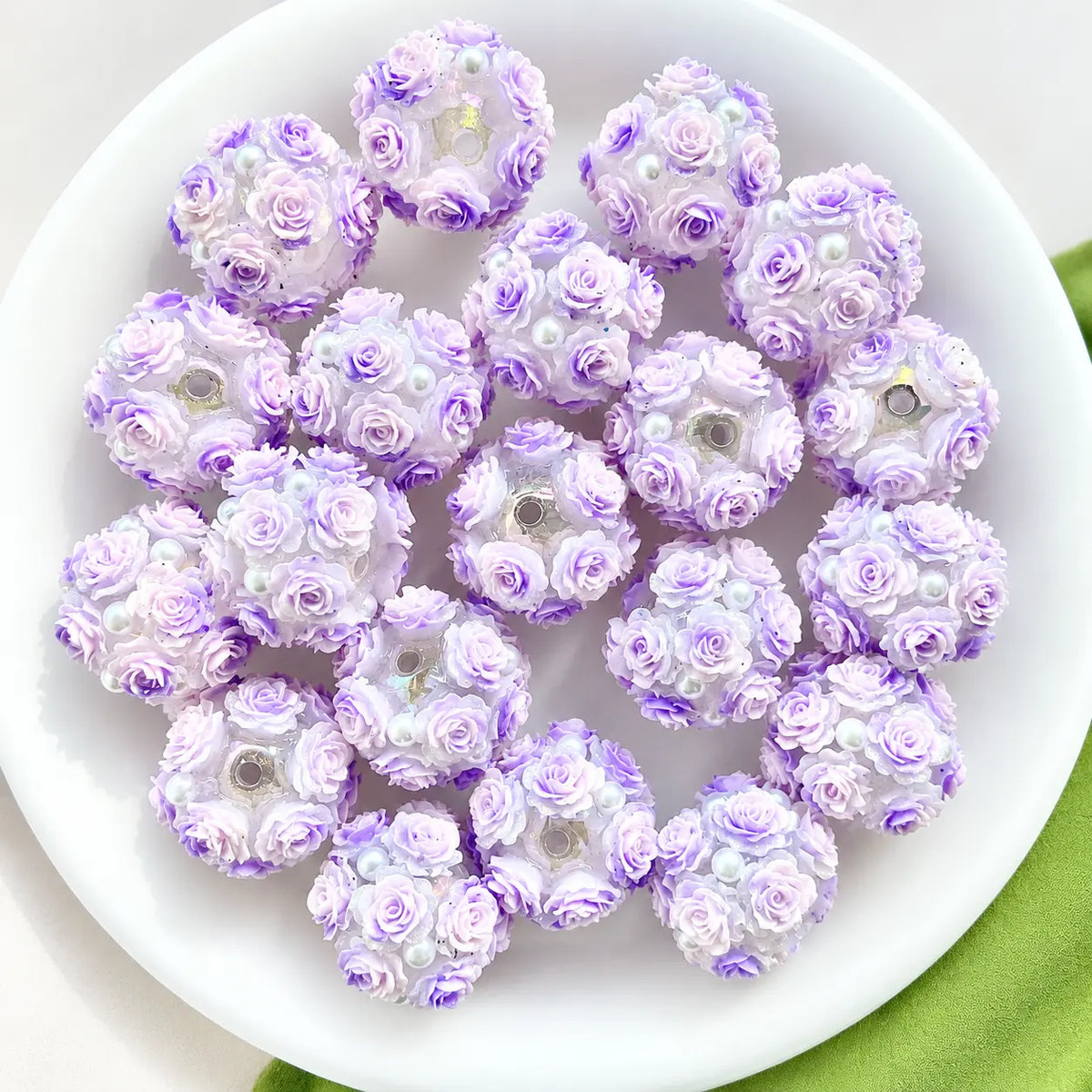 Rose Flower Ball Beads | UU Studio